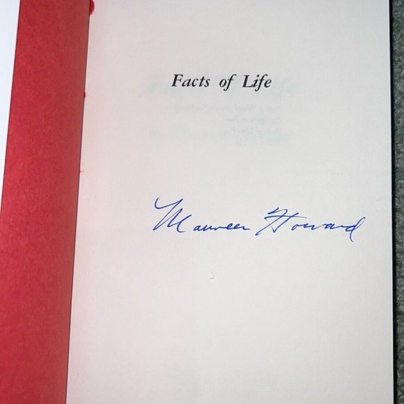 Maurine Howard “Facts Of Life” Signed 1st Edition! 1978 RARE Book W/ Dust Jacket - Picture 3 of 6